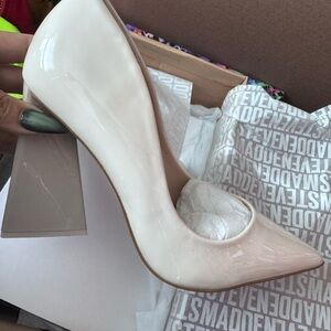 Steve Madden Nude Patent Leather Heels